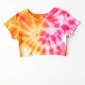 Sunset Swirl Tie-Dye Crop Tee